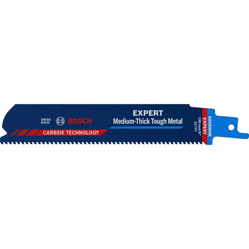 “Bosch EXPERT 'VIDUTINIO STORIO TVIRTAM METALUI' S 955 HHM” pjūklo geležtė Didelio anglies plieno (HCS) 1 vnt.