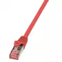 Logilink PrimeLine - komutacinis kabelis - RJ-45 (V) - RJ-45 (V) - 1 m - SFTP, PiMF - CAT 6 - lygus, be halogenų - raudona (CQ2034S)