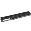 Baterija Green Cell AS02, skirta ASUS K52 serijai — Li‑Ion 4400 mAh, 11,1 V, 6 elementai, juoda