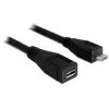 USB laidas DeLOCK 83248 USB 2.0 1 m Micro-USB B juodas