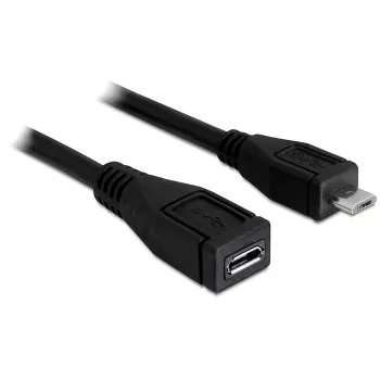 USB laidas DeLOCK 83248 USB 2.0 1 m Micro-USB B juodas
