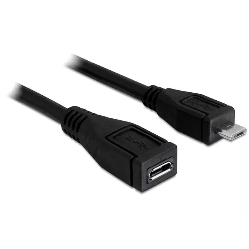 USB laidas DeLOCK 83248 USB 2.0 1 m Micro-USB B juodas