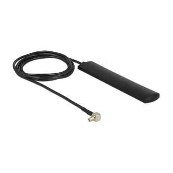 DELOCK LTE antena TS-9 kištukas 90° 3 dBi įvairiakryptė standi juoda lipnus montavimas