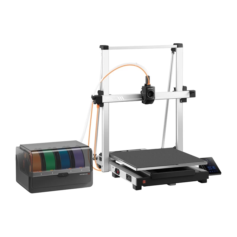 3D spausdintuvas AnyCubic Kobra 3 Max Combo — kūrimo sritis 420×420×500 mm, PETG/PLA, maks. purkštuko temperatūra 300°C, lovelės 90°C, Wi‑Fi