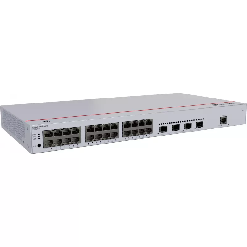 Switch Huawei S310-24T4X Gigabit Ethernet 24 prievadai 1U pilka