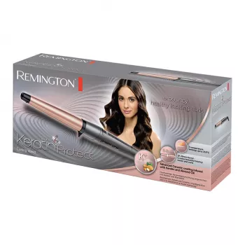 Garbanojimo lazdelė Remington CI83V6 — 2,8 cm vamzdelis, 150–210 °C, 5 šilumos lygiai, keramika, 3 m laidas, Juoda/Rožinio aukso