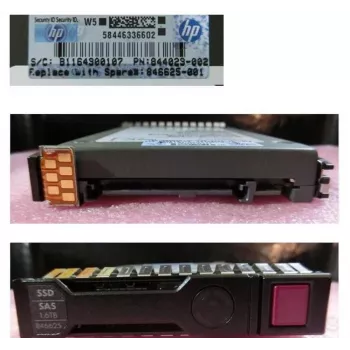 Enterprise SAS SSD HP Enterprise 1.6TB 12G SFF (model 846625-001)