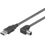 Microconnect USBAB3kampuotas USB kabelis USB 2.0 3 m USB A USB B Juoda