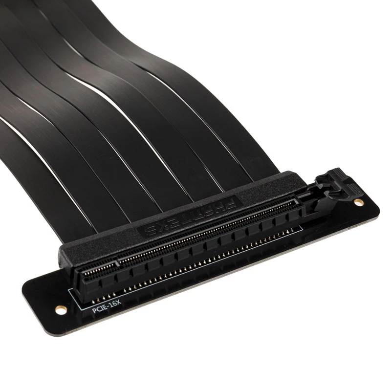 PHANTEKS PCIe x16 Riser Ribbon kabelis, 90 laipsnių, 22 cm - juodas