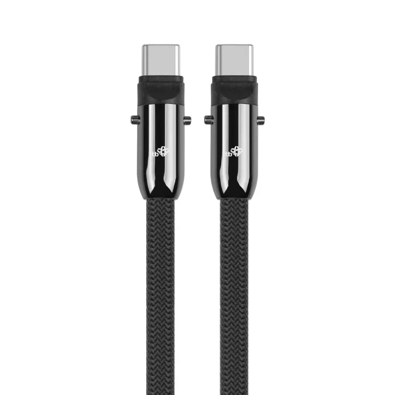 2in1 USB C laidas 1m juodas