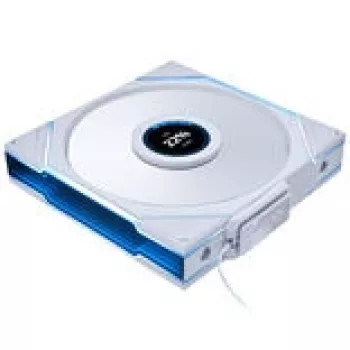 Korpuso ventiliatorius Lian Li UNI FAN TL LCD Wireless ARGB PWM 140mm White, modelis 14RTLLCD1W1W