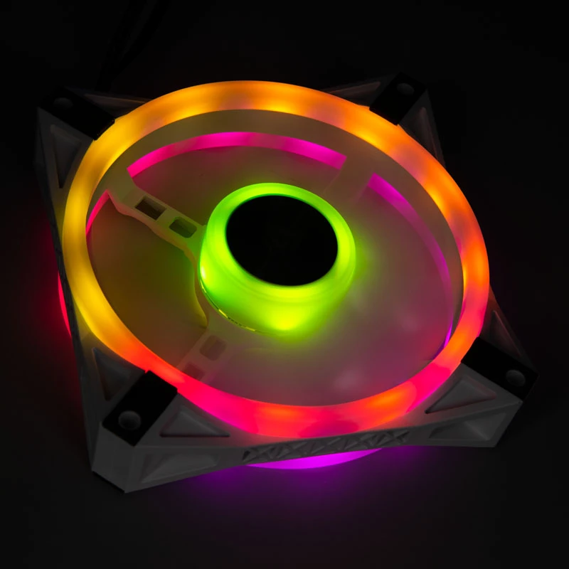 Corsair iCUE QL120 120 mm ARGB korpuso ventiliatorius – baltas
