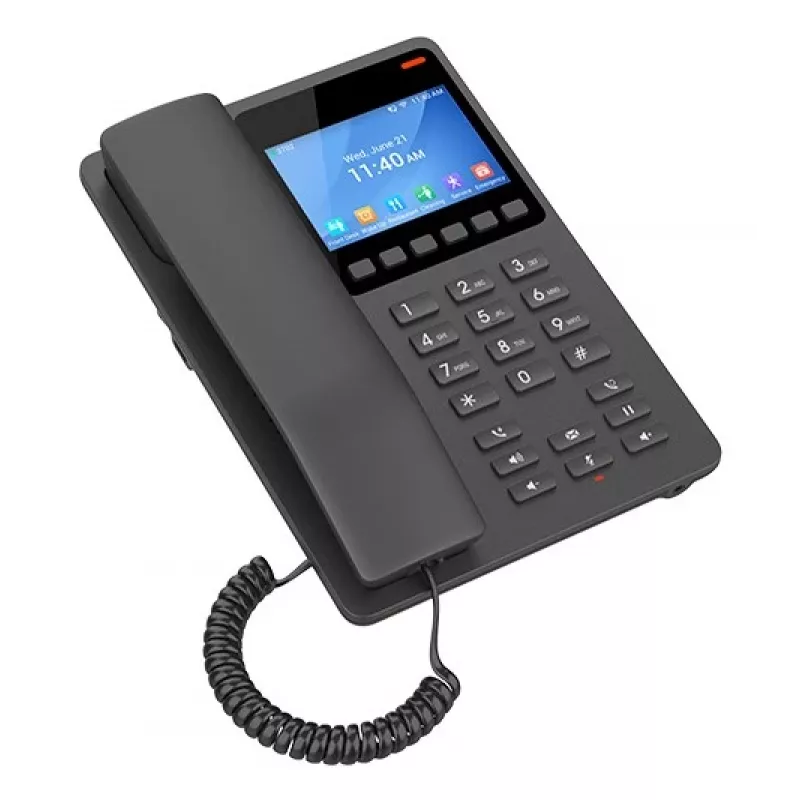 Grandstream Networks GHP631W IP telefonas Juodas 2 linijos LCD Wi-Fi