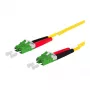 METZ CONNECT OpDAT komutacinis kabelis LC-D APC/LC-D APC OS2 3,0 m - Kabelis