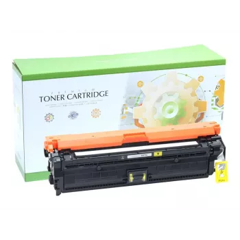 STATIC Tonerio kasetė, suderinama su HP CE272A/CE342A/CE742A, geltona, perdirbta, 7 500 puslapių