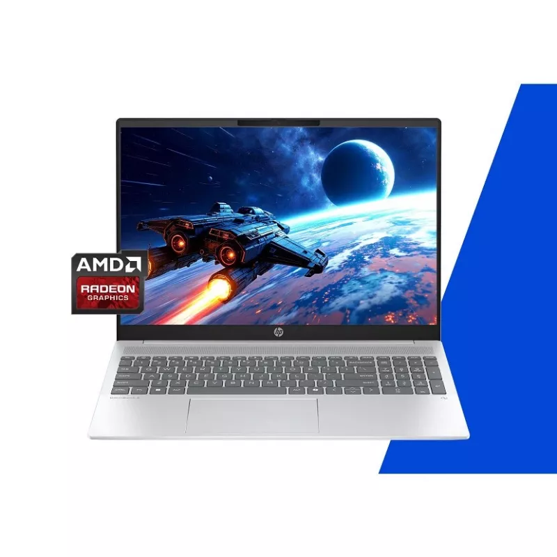 Nešiojamasis kompiuteris HP OmniBook 5 AI 16-ag1216nw — Ryzen AI 5 340, 16 colių 2K OLED, 32GB RAM, 512GB SSD, Windows 11 Home, Glacier Sidabrinė