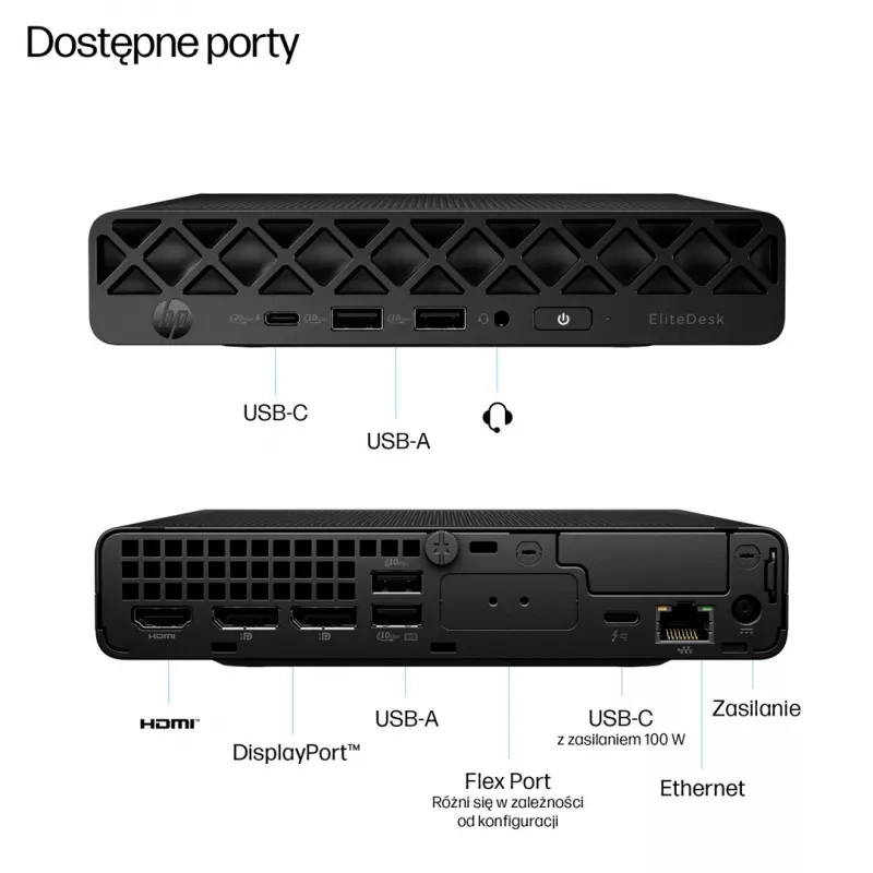 HP EliteDesk 8 Mini G1i Ultra 5 235T 16GB DDR5 SSD512 Intel Graphics W11Pro 3Y OnSite