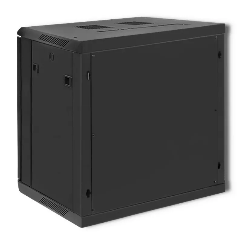 19 colių stovo spinta QOLTEC 54464 12U 600x635x450 juoda