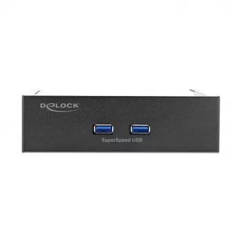 Priekinis skydelis DeLOCK 5.25 colio 2 x USB 5 Gbps A tipo prievadai