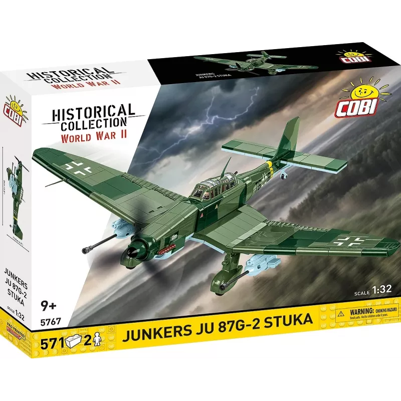 Statybinis rinkinys Cobi Blocks Junkers JU 87G-2 Stuka 571 vnt. modelio rinkinys