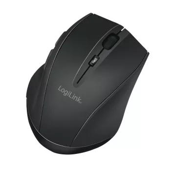 Logilink belaidė pelė BT5.0, ergonominė, juoda