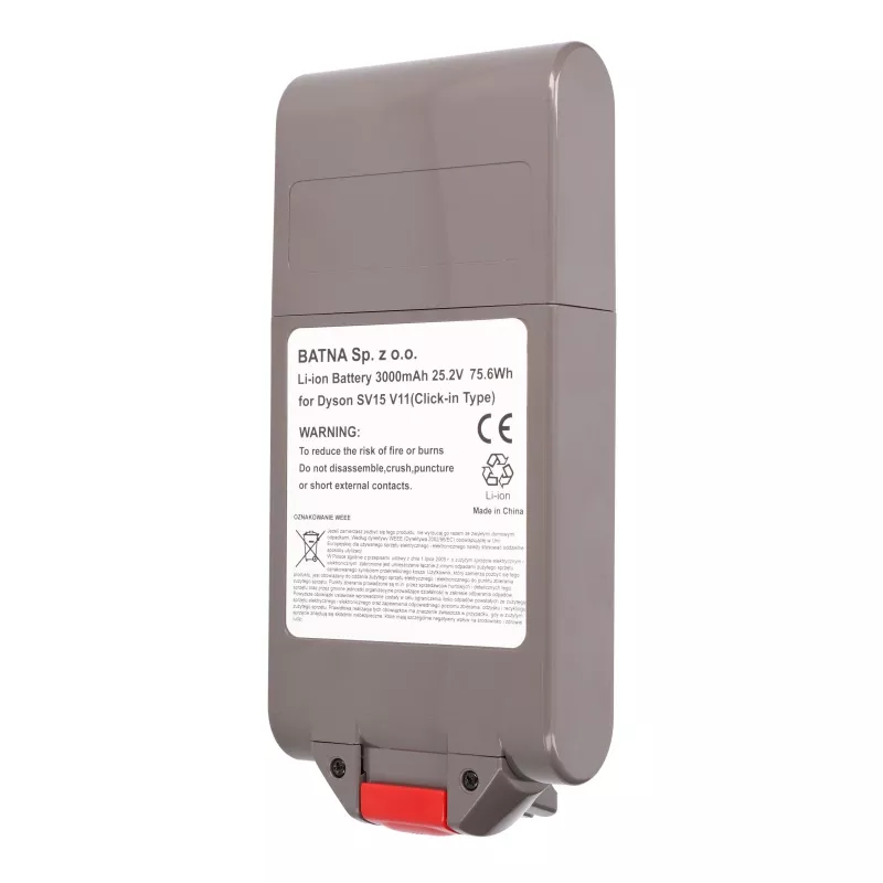 Pakaitinė baterija Dyson V11 25,2 V 3000 mAh, Extralink