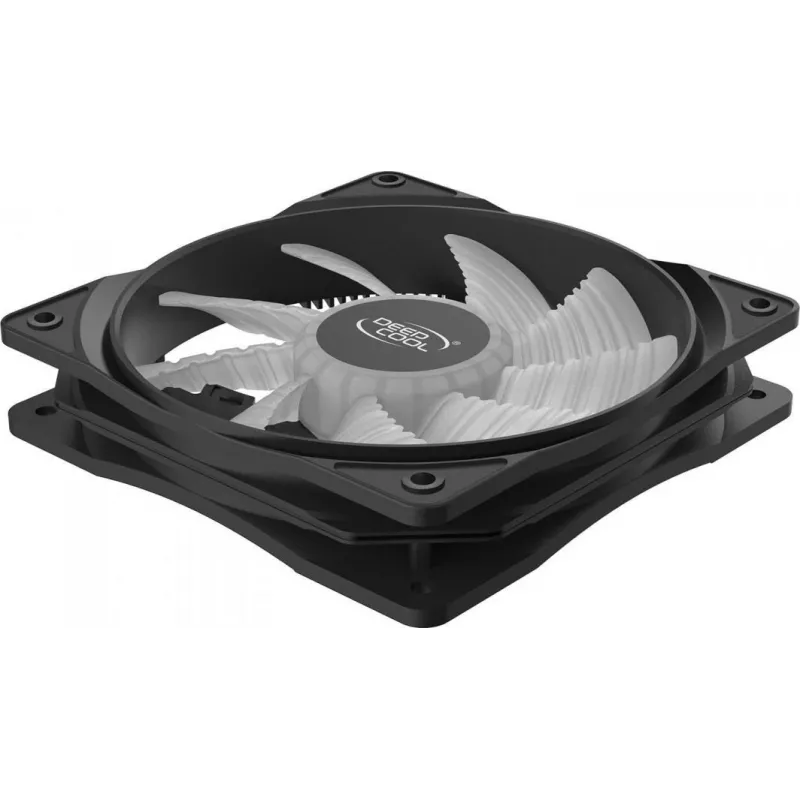 DeepCool RF120B Kompiuterio korpuso ventiliatorius 12 cm Juodas, permatomas 1 vnt.