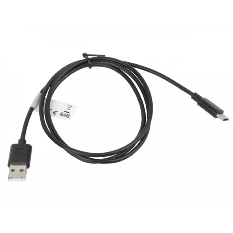 Laidas Lanberg CA-USBO-10CC-0010-BK (USB 2.0 kištukas - USB 2.0, USB, Type C kištukas, 1m, Juoda) (CA-USBO-10CC-0010-BK)