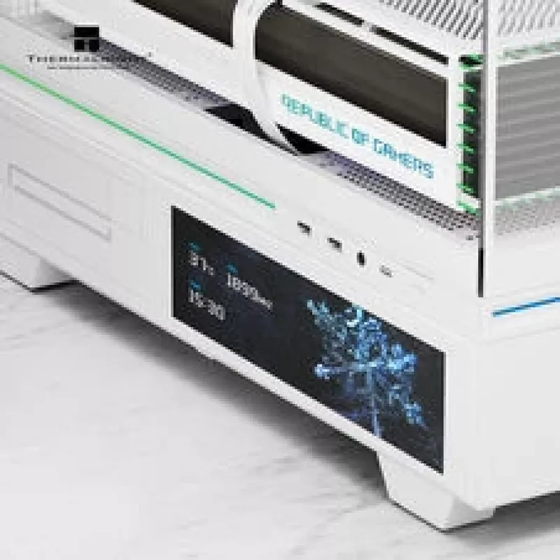 Thermalright TL-M10 Vision PC korpusas, Mini korpusas, mATX, RGB, Grūdintas stiklas - Baltas