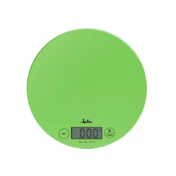 Elektroninės virtuvinės svarstyklės JATA 722P žalios permatomos kvadratinės