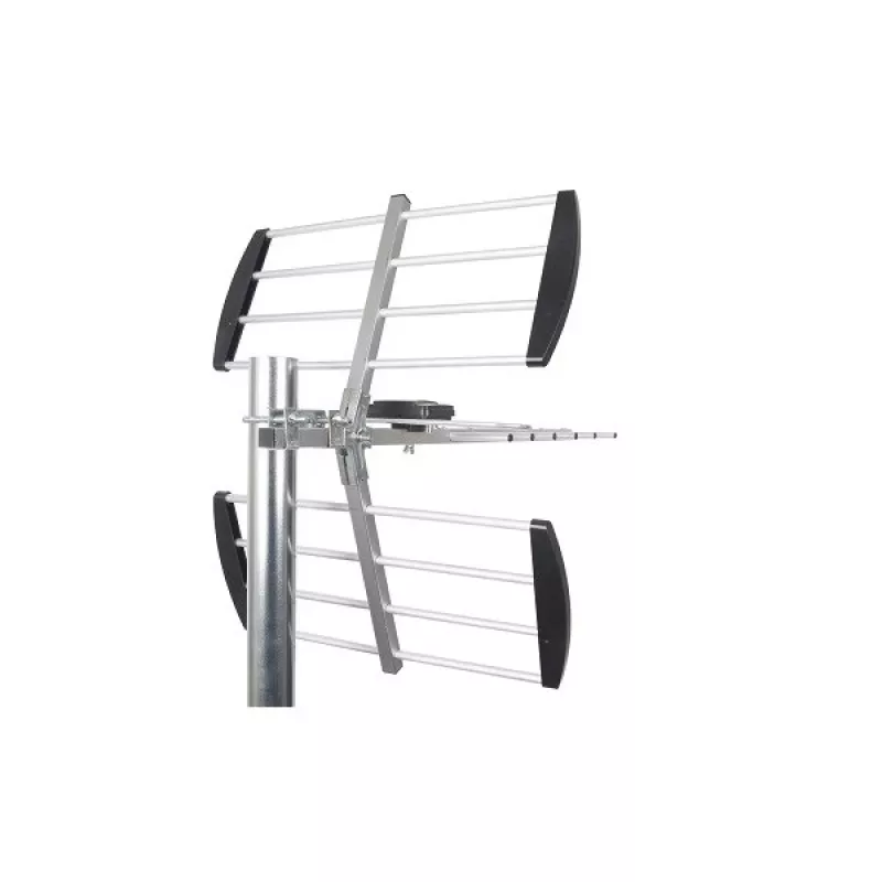 Kryptinė antena LIBOX LB1600 16 elementų pasyvi DVB-T, UHF 470–790 MHz, VHF 174–230 MHz, 18 dB stiprinimas, LTE filtras