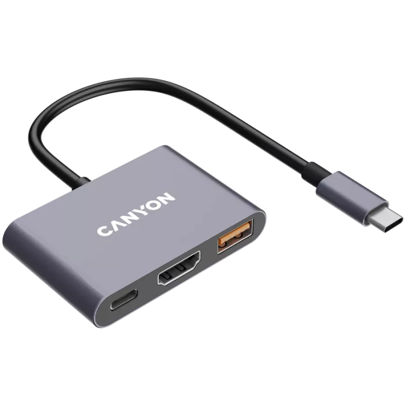 Canyon DS-4 USB Type-C šakotuvas 10000 Mbit/s HDMI USB 3.2 Gen 2