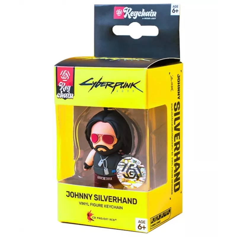 3D raktų pakabukas Good Loot Cyberpunk 2077 - Johnny Silverhand