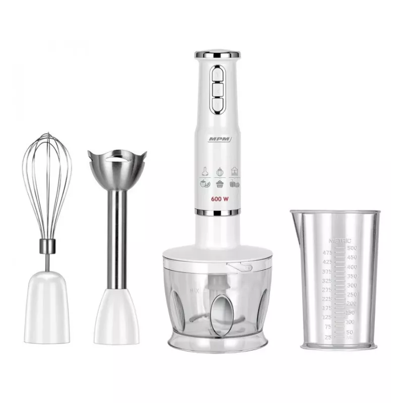 Rankinis trintuvas MPM MBL 43 baltas 600W su priedais