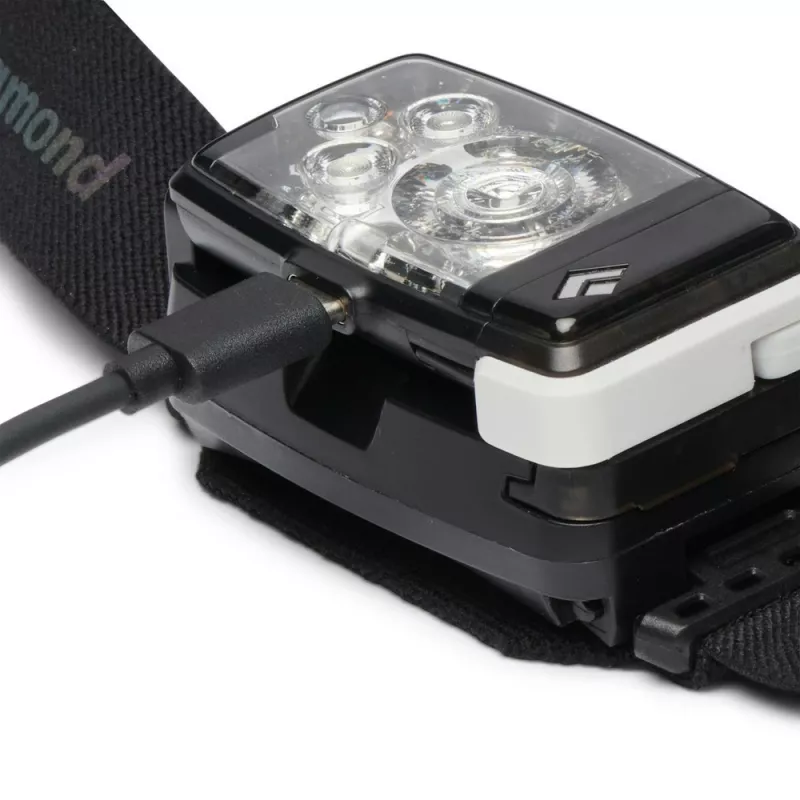 Juoda DIAMOND Distance LT 1100 Priekinis žibintuvėlis su galvos juosta LED