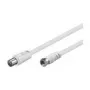 Wentronic Goobay SAT/antenos jungiamasis kabelis, baltas, 5 m - F-kištukas IEC/koaksialinis kištukas (11728)