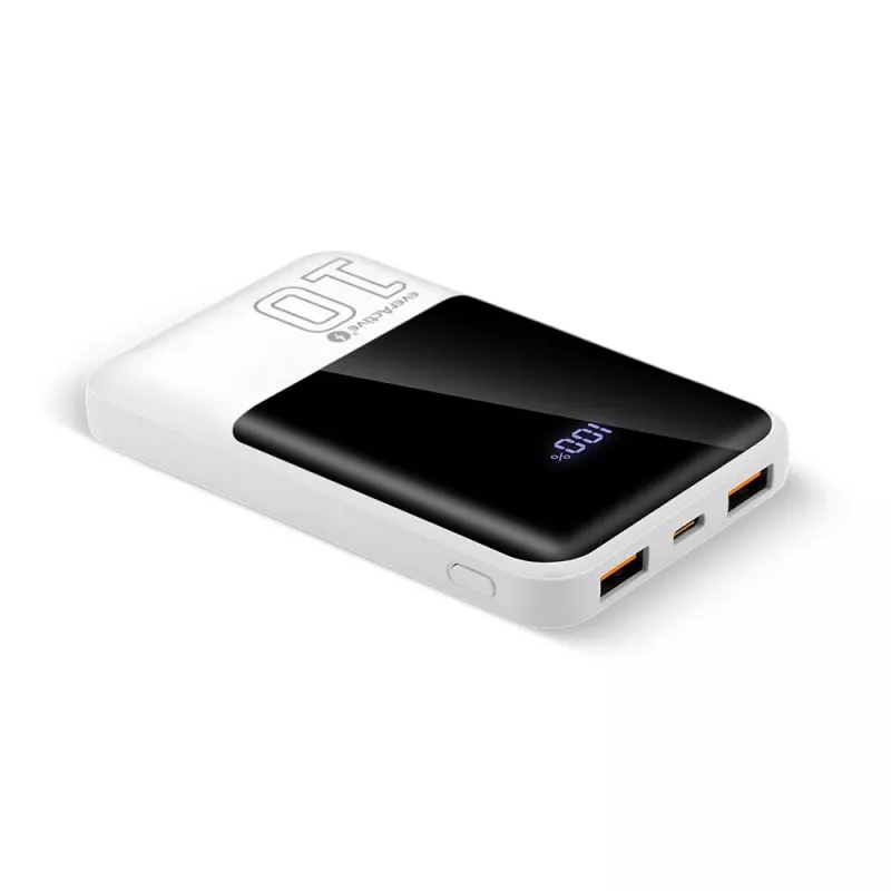 Išorinė baterija everActive EB-10Q 10 000 mAh, 2× USB išėjimai, 22,5 W QC4.0