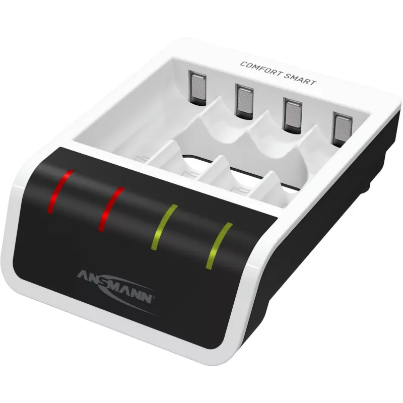 Baterijų įkroviklis Ansmann Comfort Smart buitiniams akumuliatoriams USB