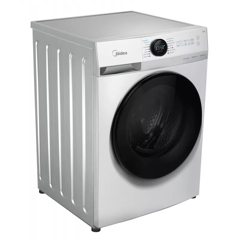 Skalbimo mašina Midea MF200W80WB/W-HR, priekinis pakrovimas, 8 kg, 1400 aps./min., LCD, garai, 60 cm pločio