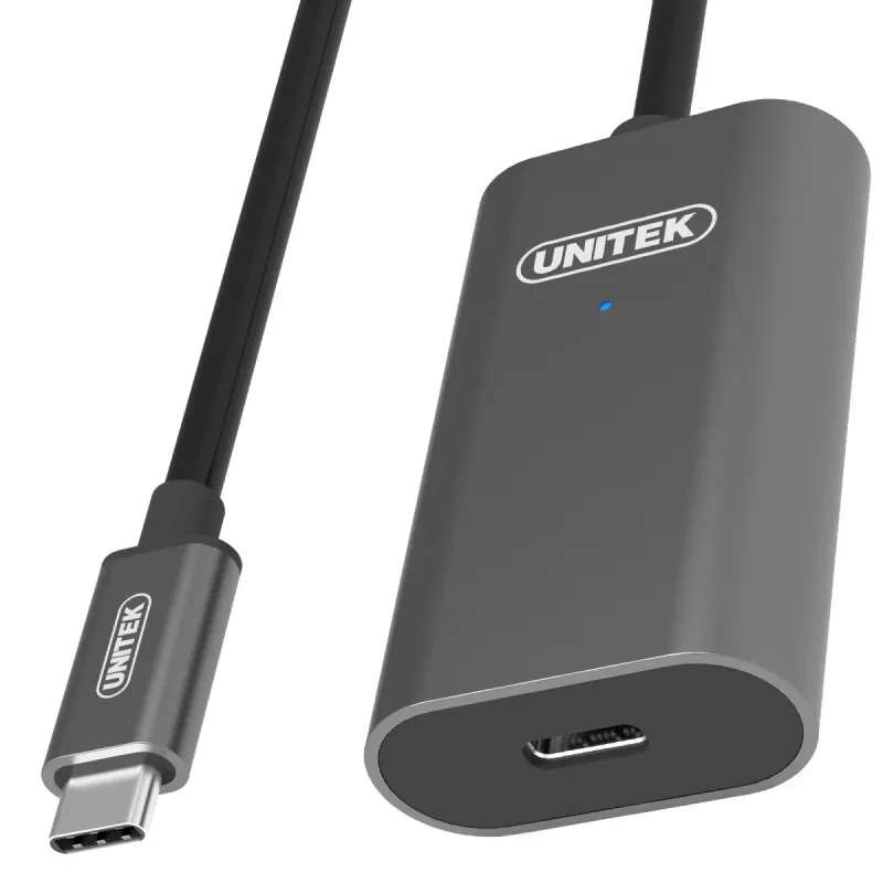 USB kabelis UNITEK U305A 5 m USB 3.2 Gen 1 USB C pilkas
