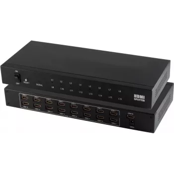 HDMI skirstytuvas ShiverPeaks 05-03016 — 1× įėjimas į 16× išėjimų, palaiko 4K2K