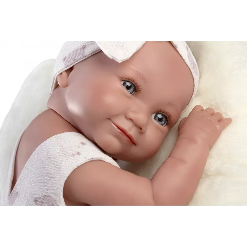 Vinilinė lėlė kūdikis 40 cm Llorens su tikroviškomis detalėmis ir minkštu kūnu