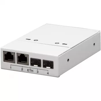 AXIS T8606 medijos keitiklio komutatorius - medijos keitiklis - 100 Mb LAN - 10Base-T, 100Base-TX - 2 prievadai - 2 x RJ-45 / 2 x SFP (mini-GBIC) - skirtas AXIS P1455-LE, P1455-LE-3 valstybinio numerio atpažinimo versijai