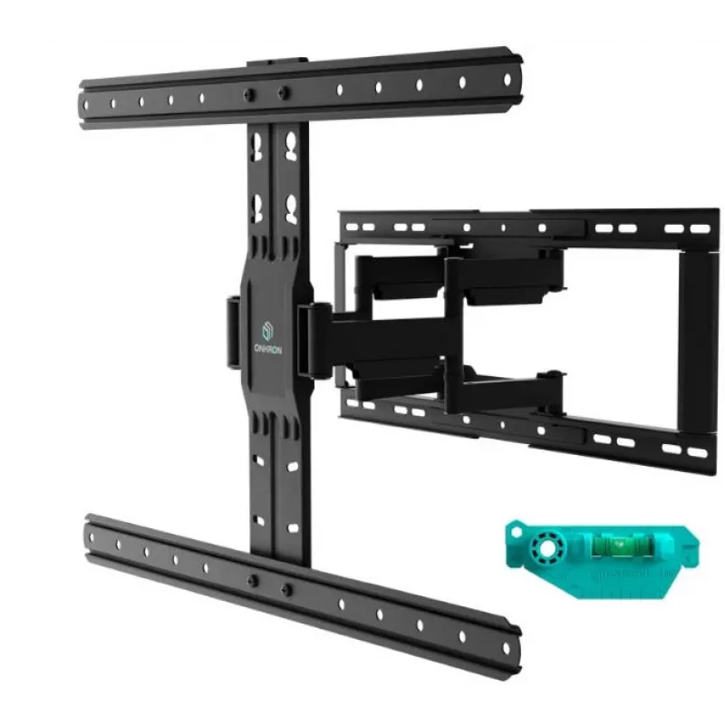 TV grindų stovas ONKRON SM6-B 32 colių–90 colių ekranams, 50 kg talpa, VESA 200x200–600x400, pasvirimas -10–5°, pasukimas 40°