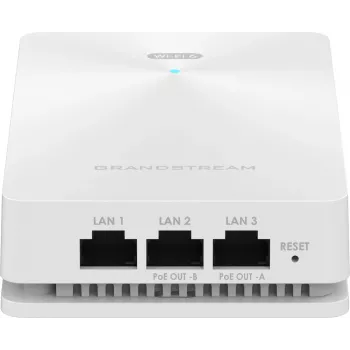 Belaidis prieigos taškas Grandstream GWN7661E — dviejų dažnių 2.4/5 GHz, 1201 Mbps, PoE, 3x RJ-45, baltas
