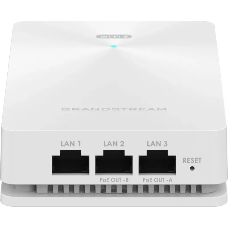 Belaidis prieigos taškas Grandstream GWN7661E — dviejų dažnių 2.4/5 GHz, 1201 Mbps, PoE, 3x RJ-45, baltas