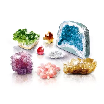 Edukacinis mokslo rinkinys Clementoni Crystal Laboratory 61822 – chemijos eksperimentai vaikams