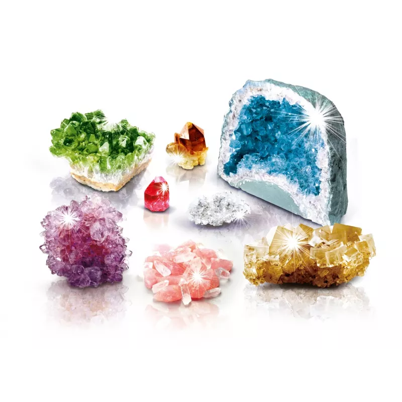 Edukacinis mokslo rinkinys Clementoni Crystal Laboratory 61822 – chemijos eksperimentai vaikams