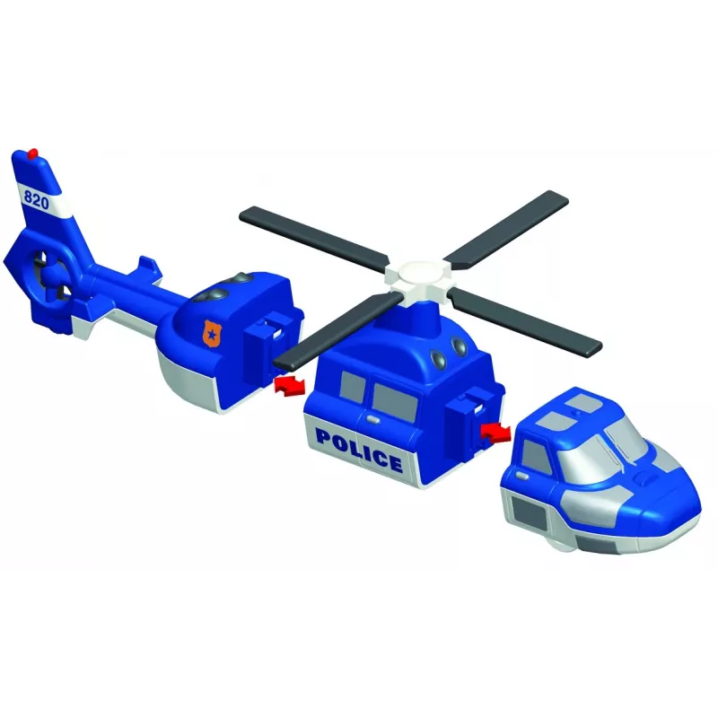 Transporto priemonių rinkinys Popular Playthings Mix or Match Vehicles Police