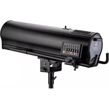 Prožektorius EUROLITE LED SL-1000 MFZ DMX su skrydžių dėžute — LED judanti galva, DMX valdymas, motorizuotas priartinimas